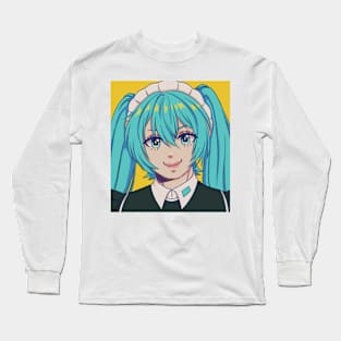 Maid Miku Long Sleeve T-Shirt